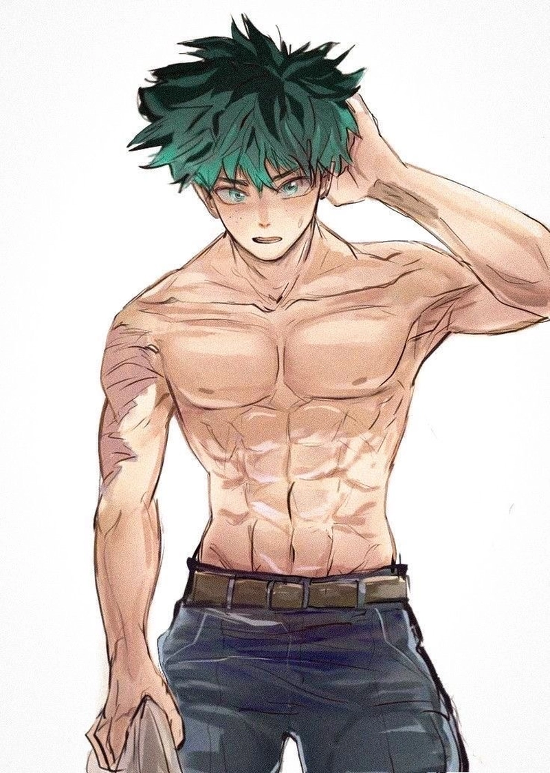 ảnh Deku chất lừ phong cách anime