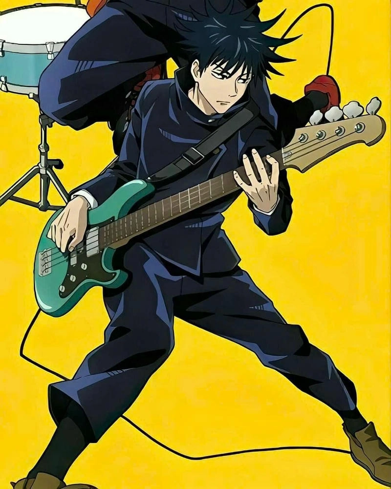 Ảnh Megumi Fushiguro đàn