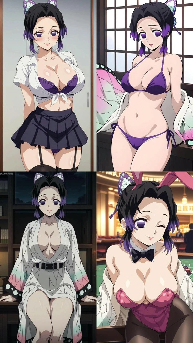 ảnh shinobu mặc bikini anime