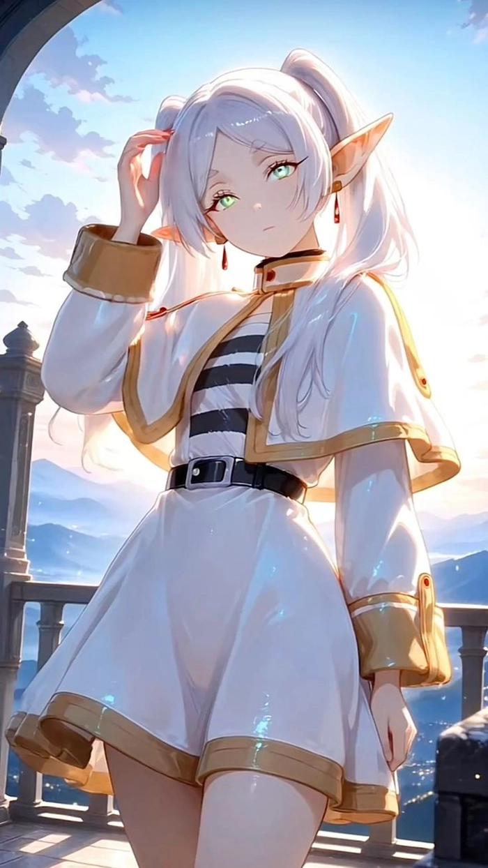 ảnh anime frieren xinh đẹp