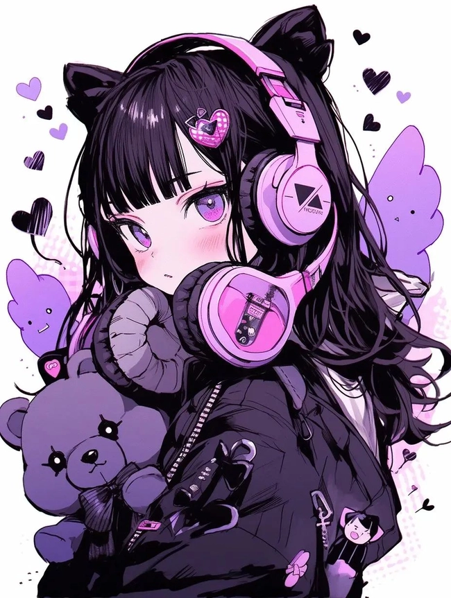 ảnh Kuromi anime đáng yêu