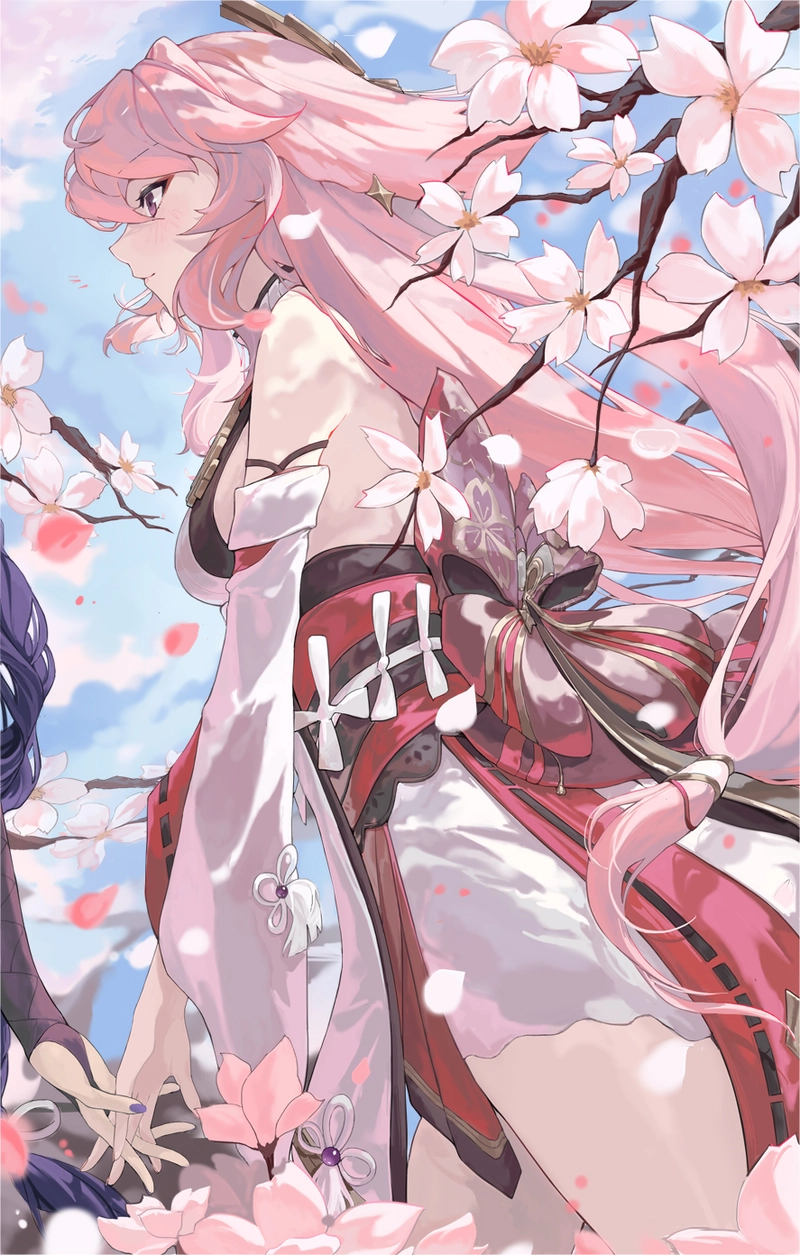 ảnh Miko anime đẹp