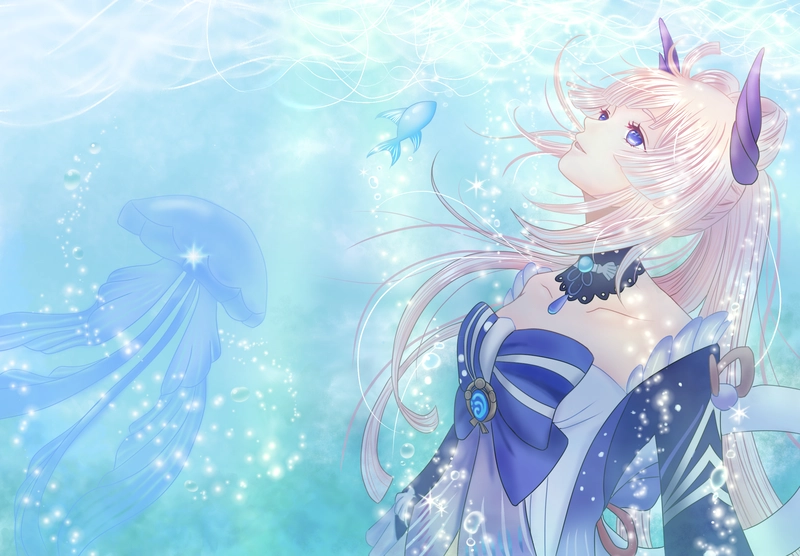 ảnh sangonomiya kokomi anime