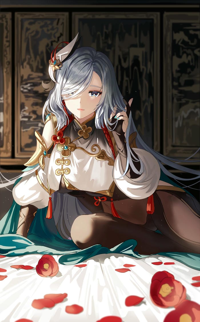 ảnh Shenhe Genshin cute