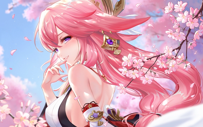 ảnh Yae Miko chibi cute