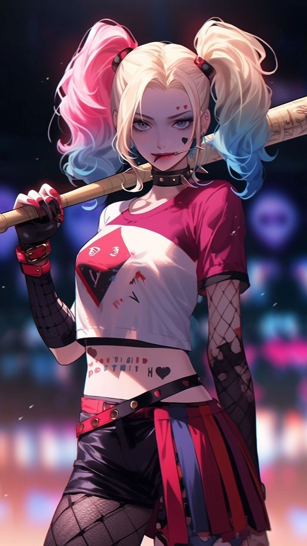 ảnh anime Harley Quinn ngầu