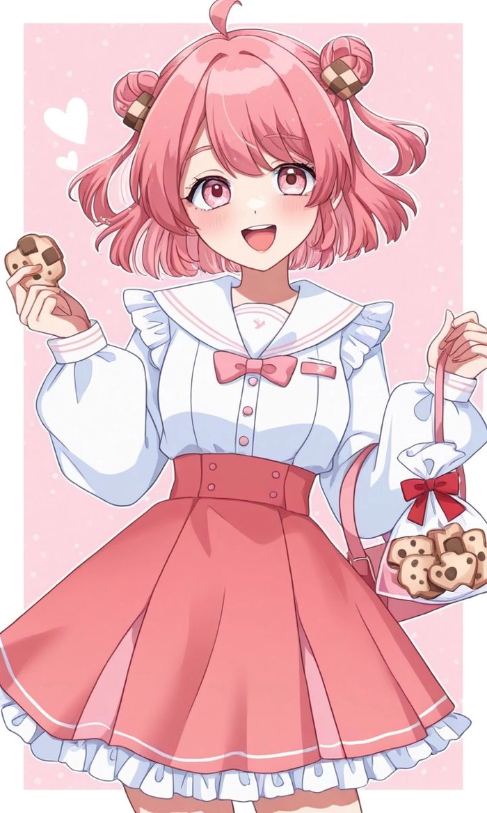 ảnh anime Nagomi Yui váy hồng