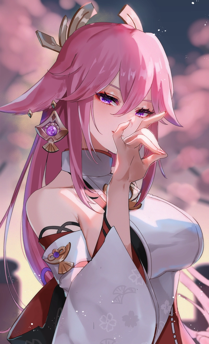 ảnh anime Yae Miko xinh đẹp