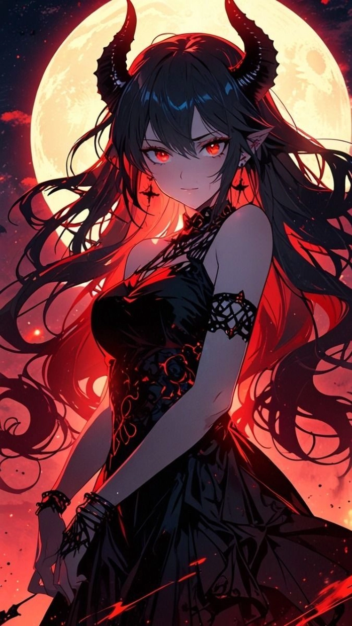 ảnh anime ác quỷ có sừng