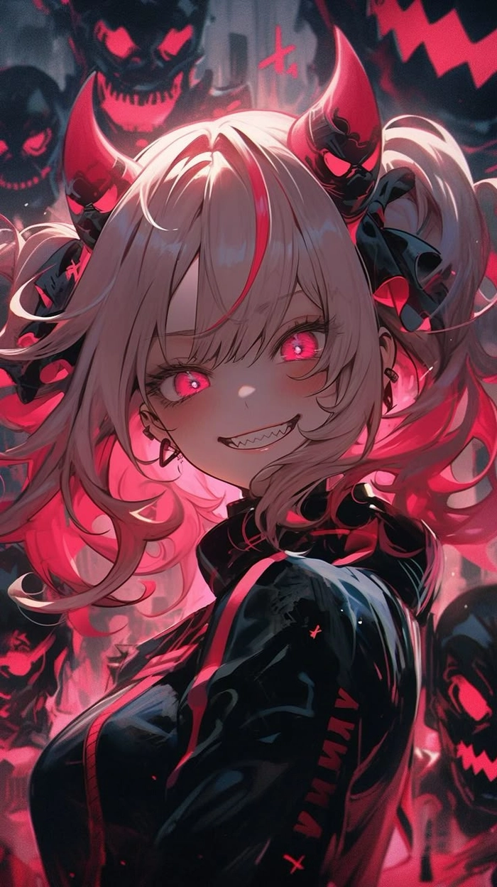 ảnh anime ác quỷ cười