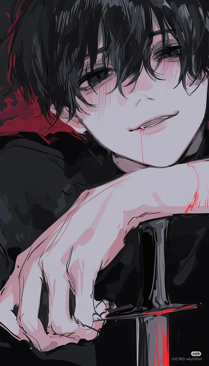 ảnh anime boy máu me kinh dị