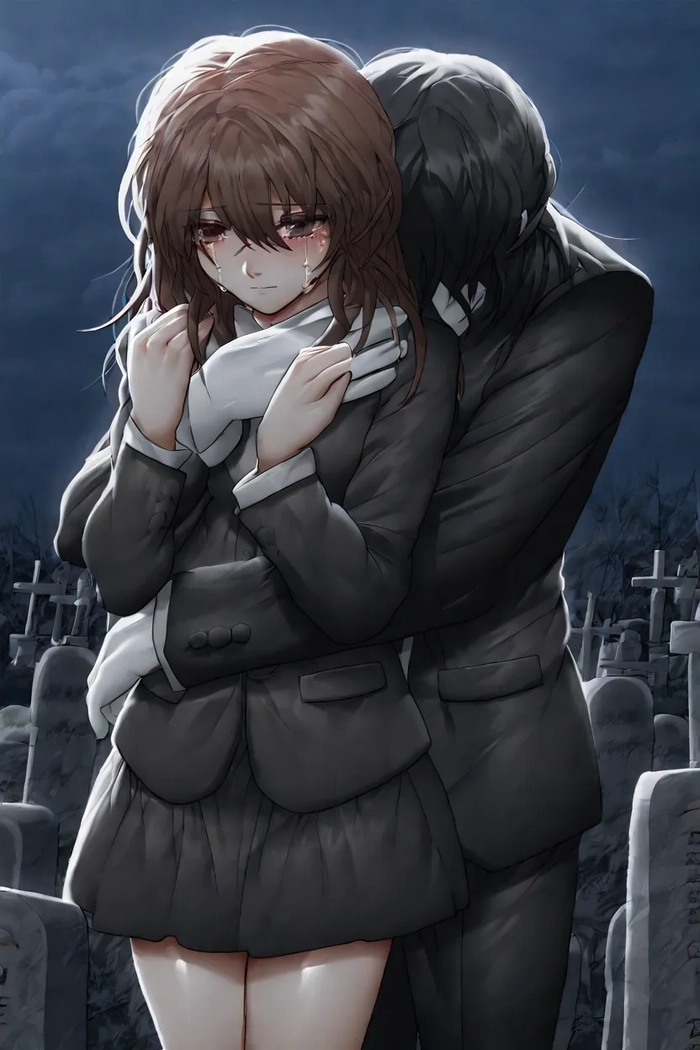 ảnh anime buồn khóc