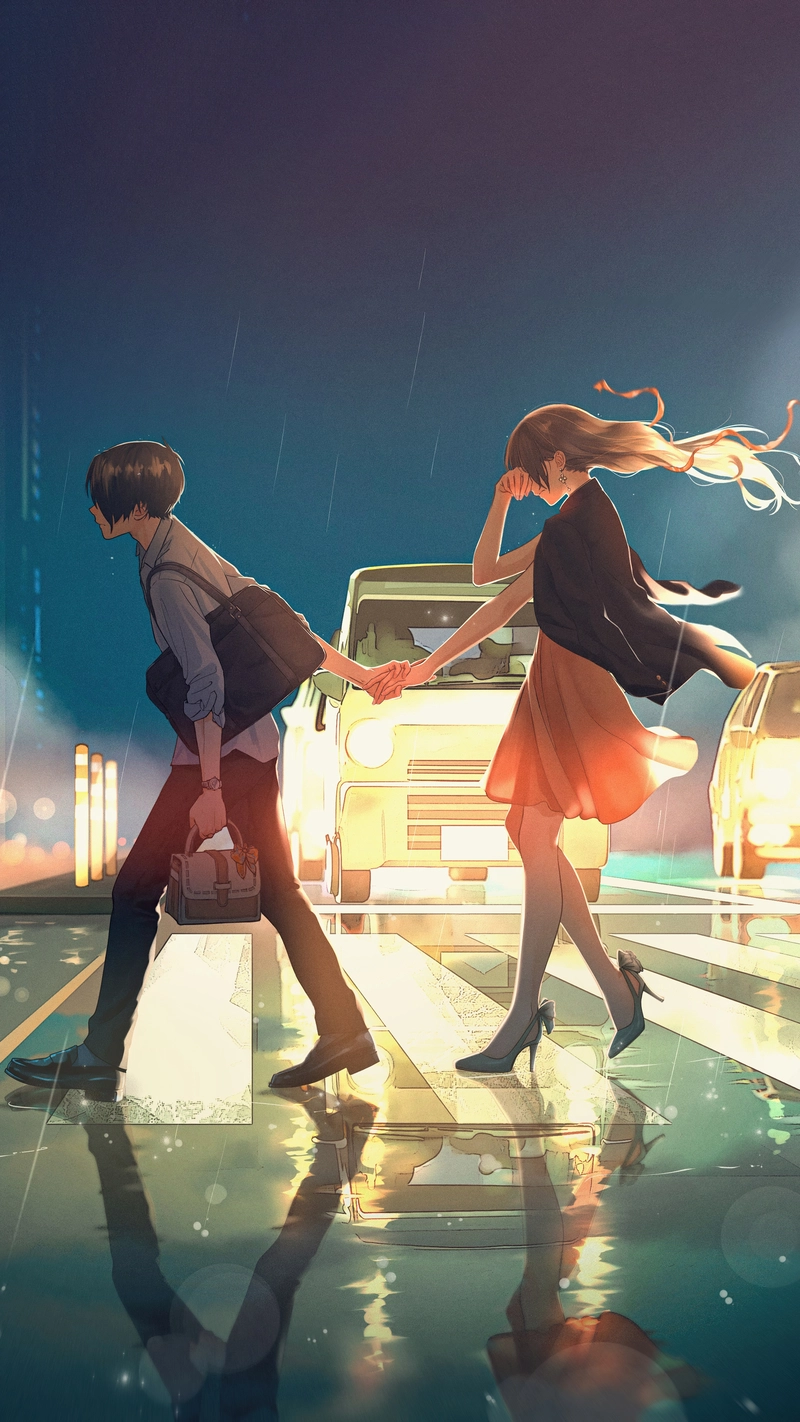 ảnh anime cặp đôi buồn