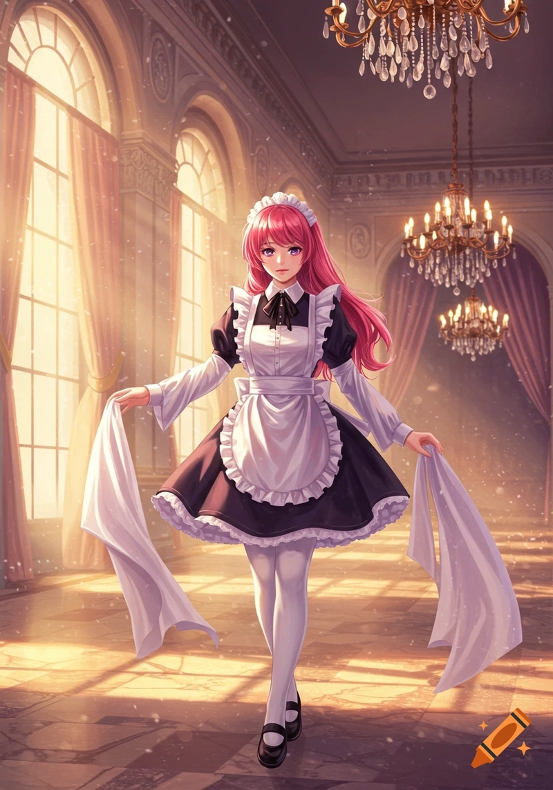 ảnh anime hầu gái