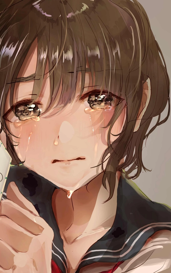 ảnh anime khóc thất tình