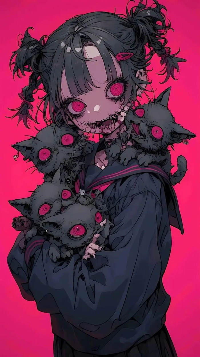 ảnh anime kinh dị ám ảnh cực mạnh