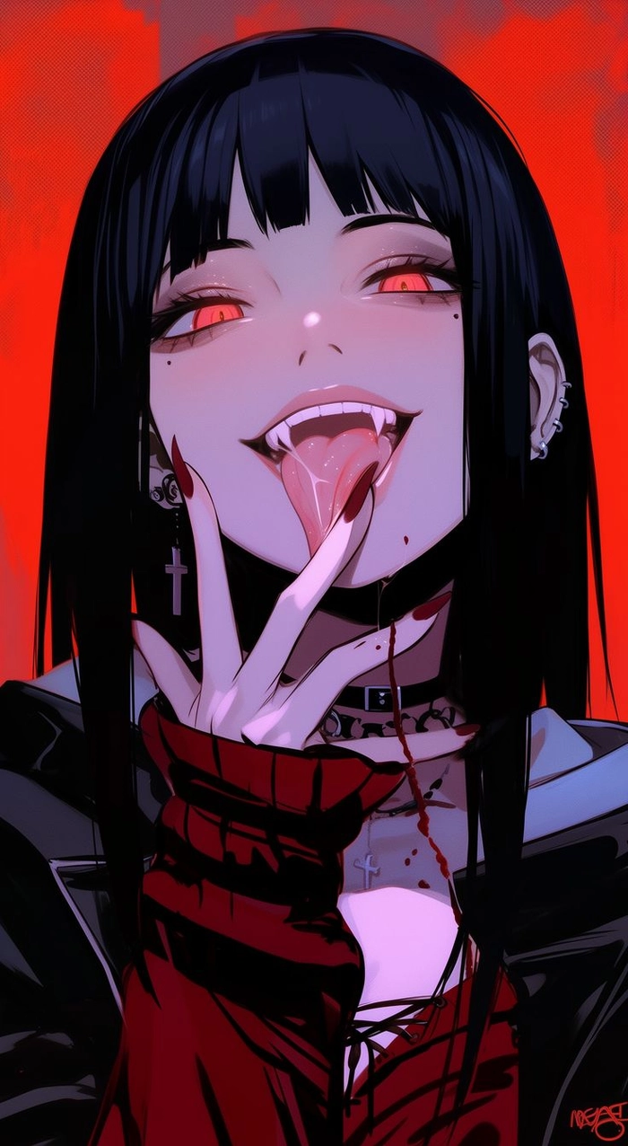 ảnh anime kinh dị girl