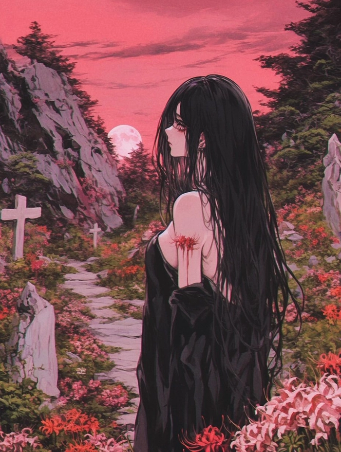 ảnh anime kinh dị hoa bỉ ngạn