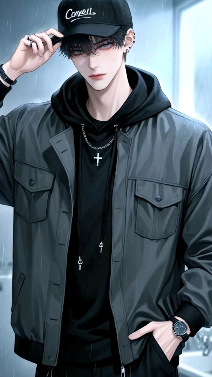 ảnh anime nam ngầu đội mũ