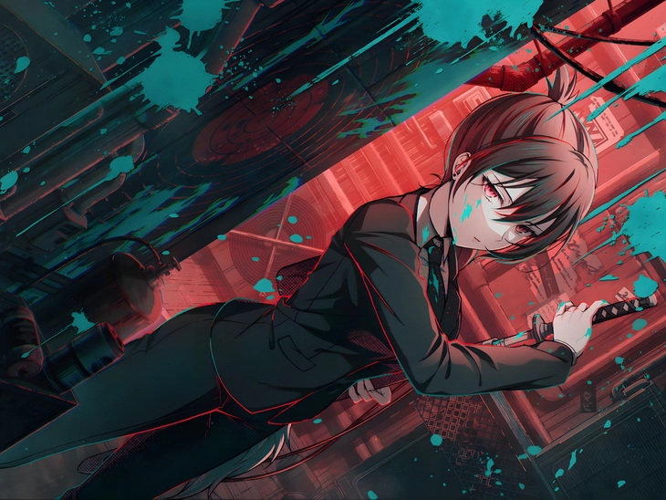 ảnh anime nữ cầm kiếm ngầu