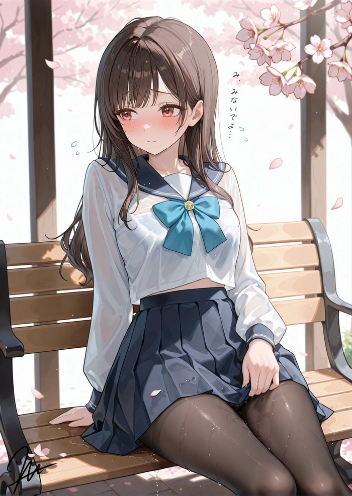 ảnh anime nữ học sinh đáng yêu