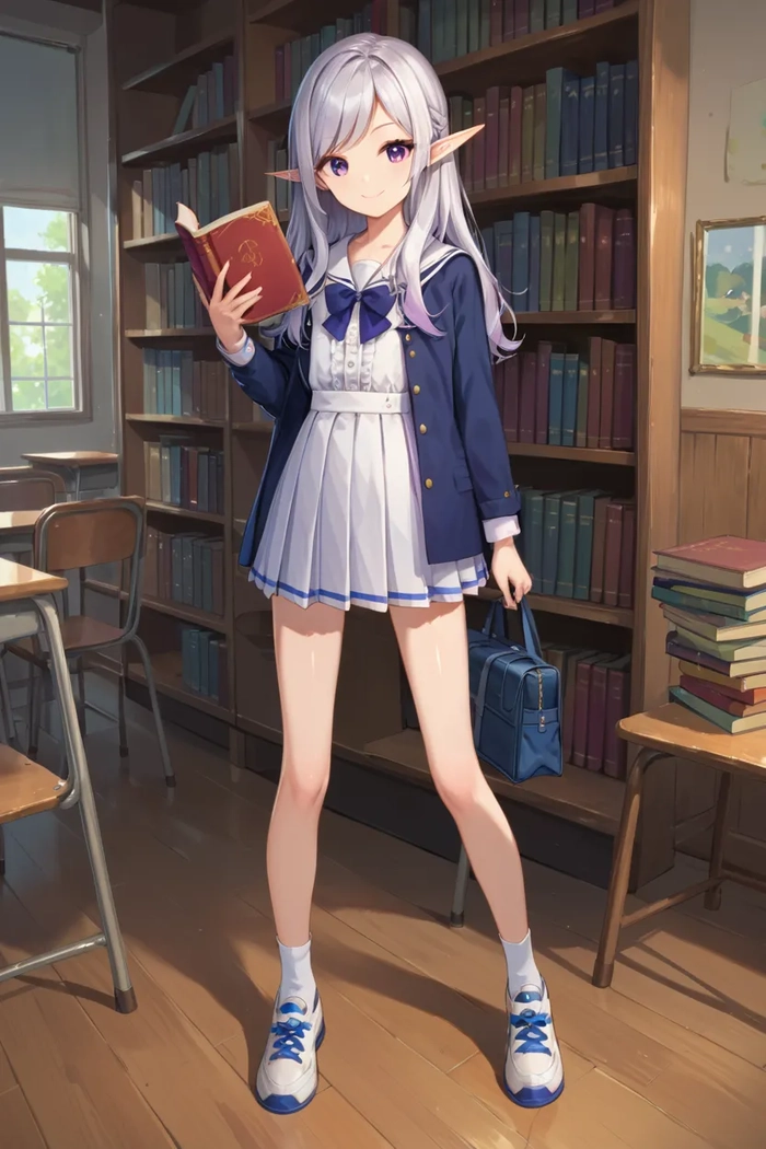 ảnh anime nữ học sinh xinh đẹp