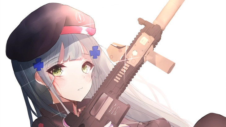 ảnh anime nữ ngầu cầm súng