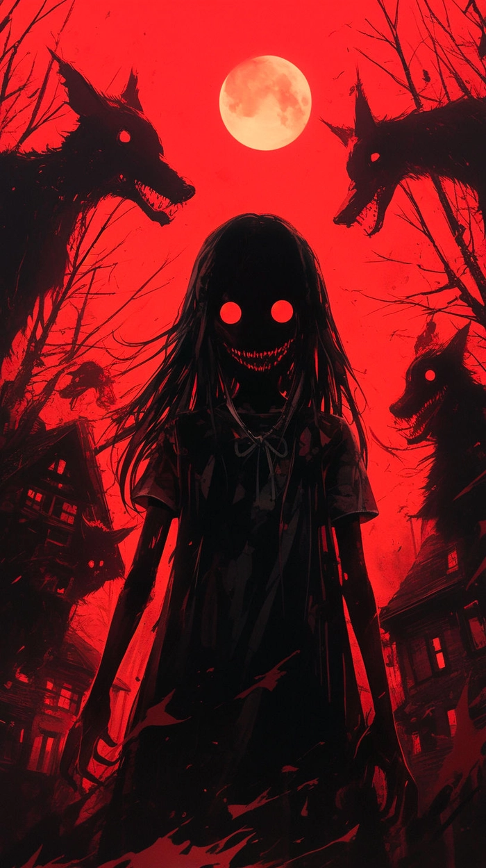 ảnh bìa anime kinh dị