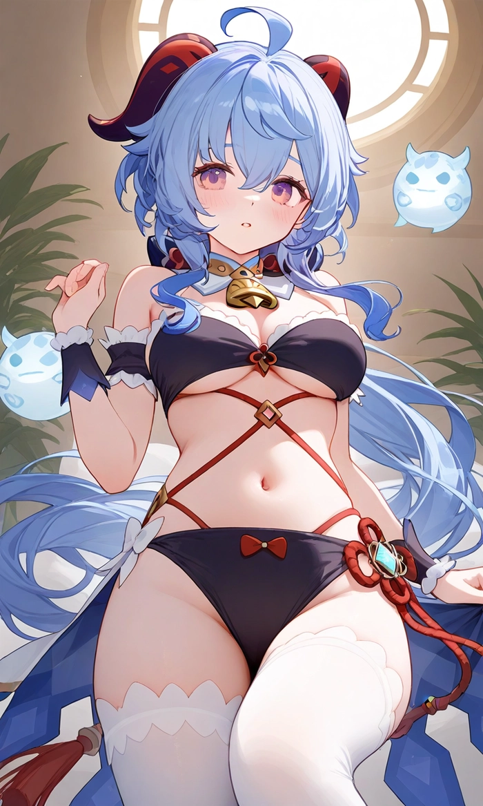 Ganyu anime bikini