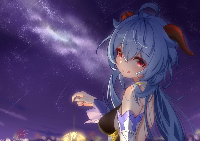 Ganyu hình ảnh chuẩn anime