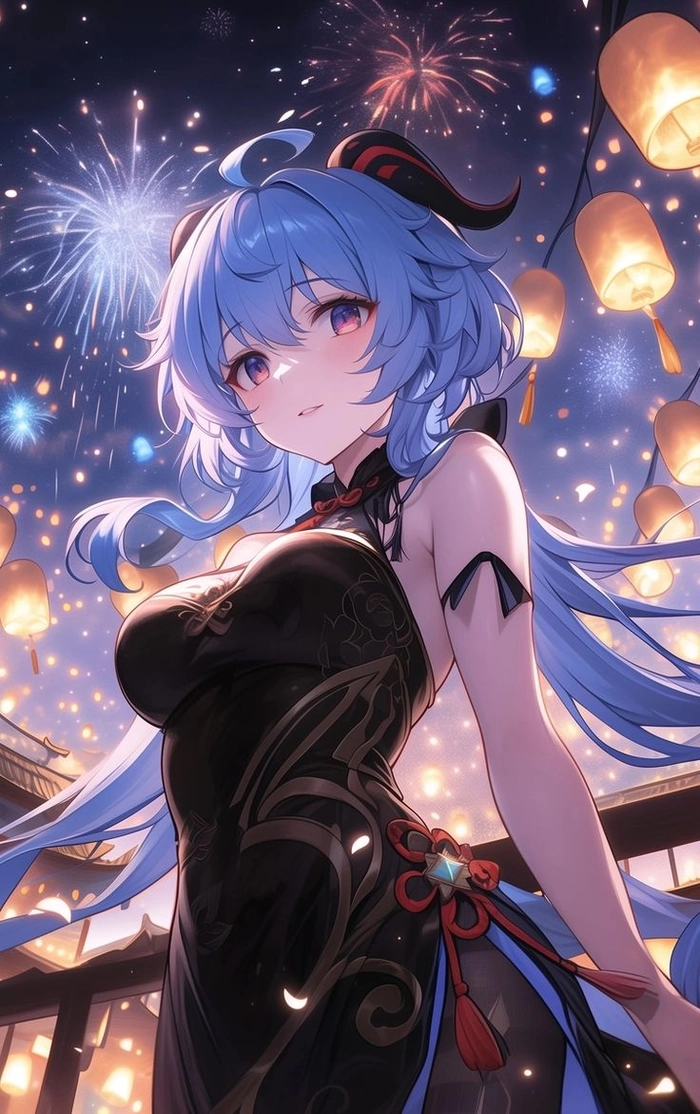 Ganyu anime dễ thương