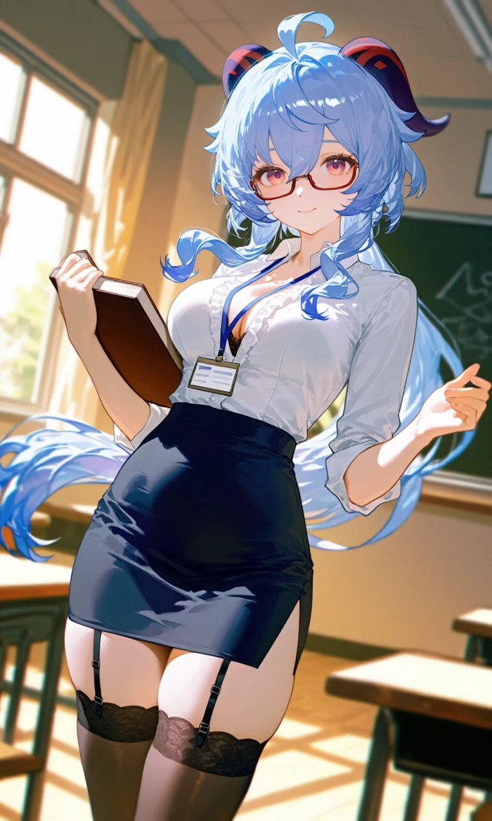 ảnh ganyu anime 3d