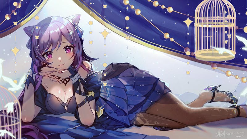 hình ảnh Keqing anime