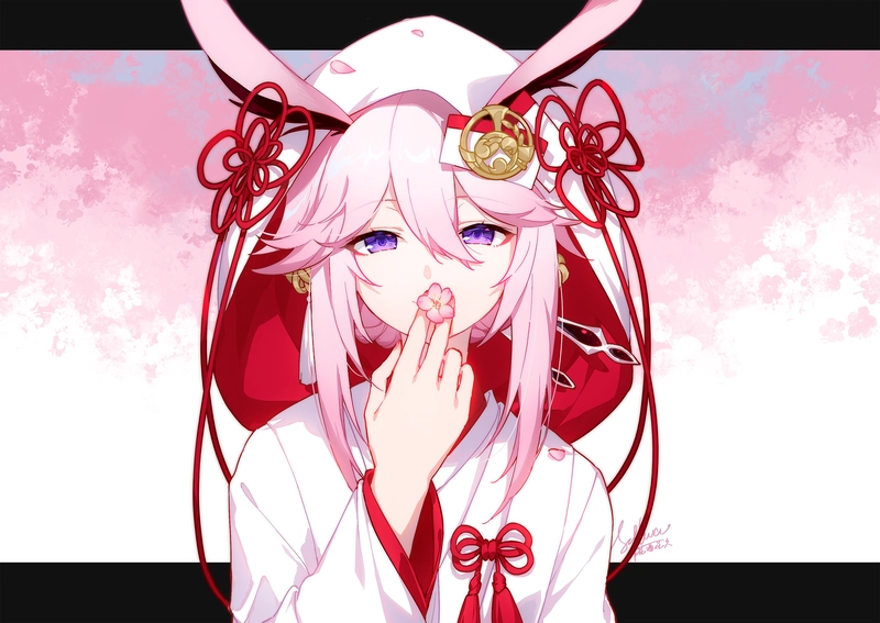 ảnh nền Yae Miko chibi