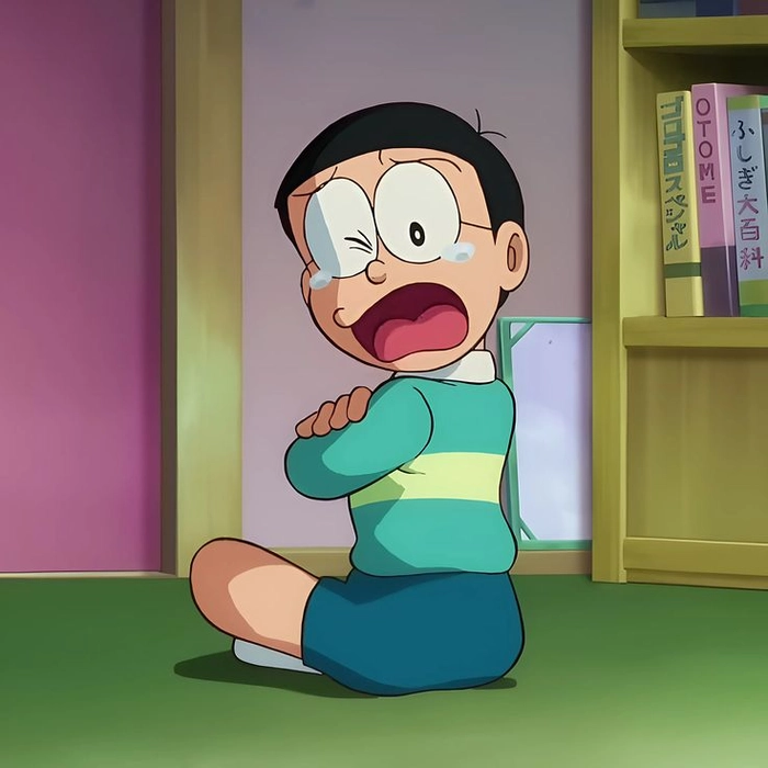 ảnh nobita anime khóc