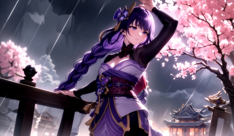 ảnh raiden anime cool ngầu
