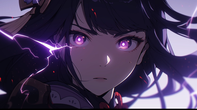 ảnh ánh mắt raiden anime