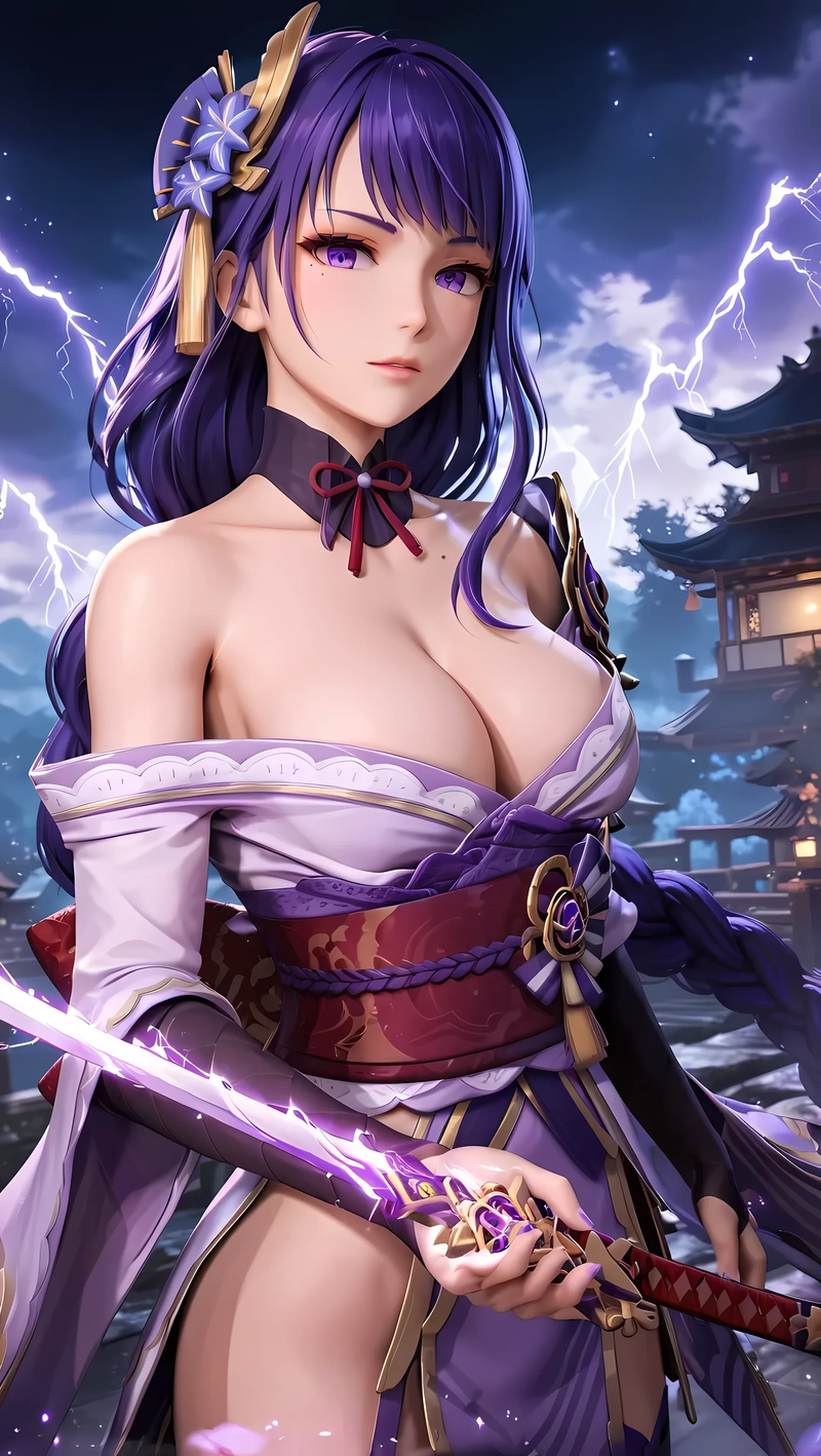 ảnh nền raiden shogun