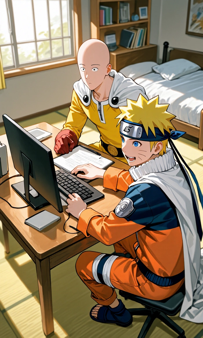 ảnh saitama x naruto