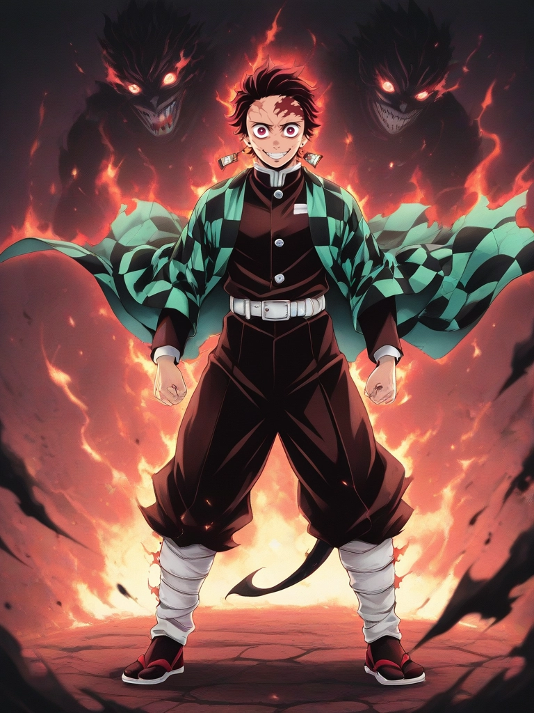 ảnh tanjiro ngầu 3d