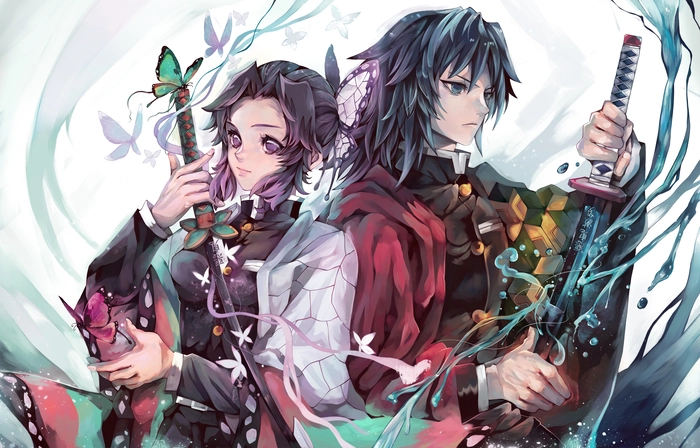 ảnh tomioka và shinobu