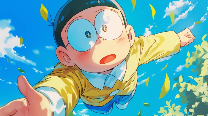 anime nobita cute