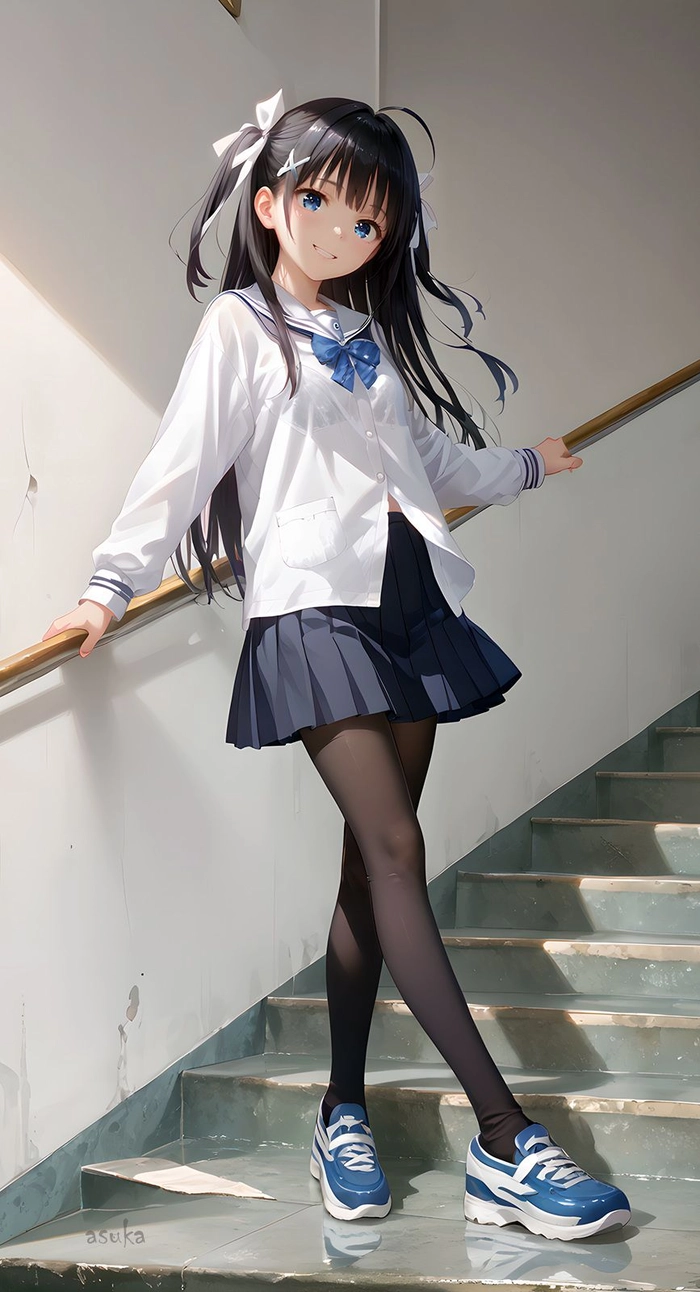 anime nữ học sinh đáng yêu