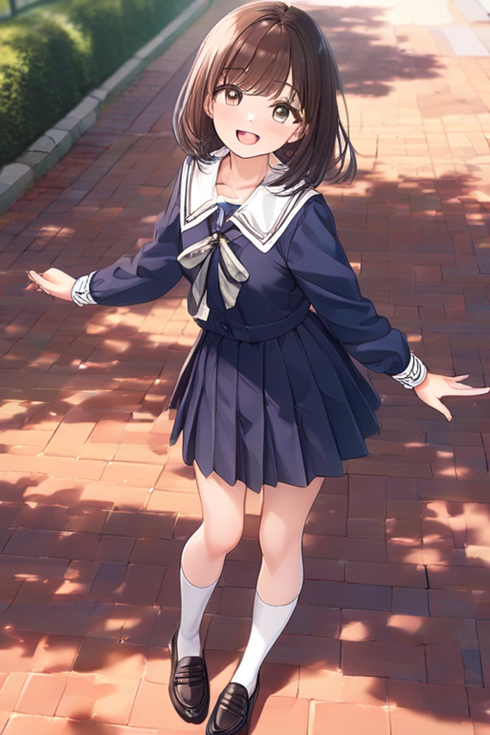 cute ảnh anime học sinh nữ đẹp