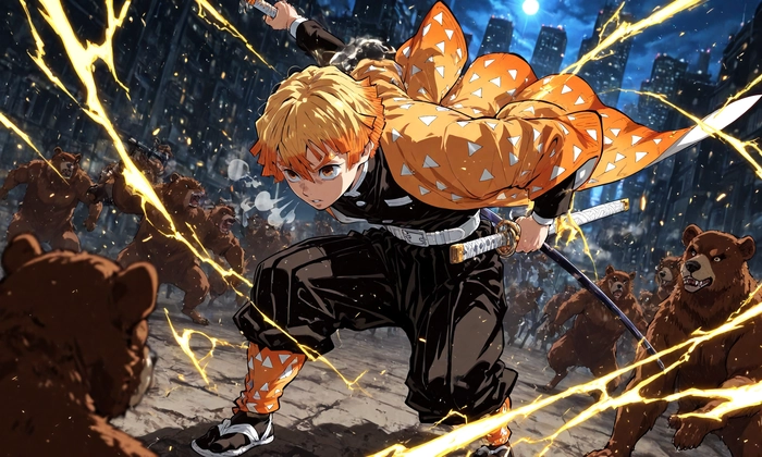 hình Zenitsu cool ngầu