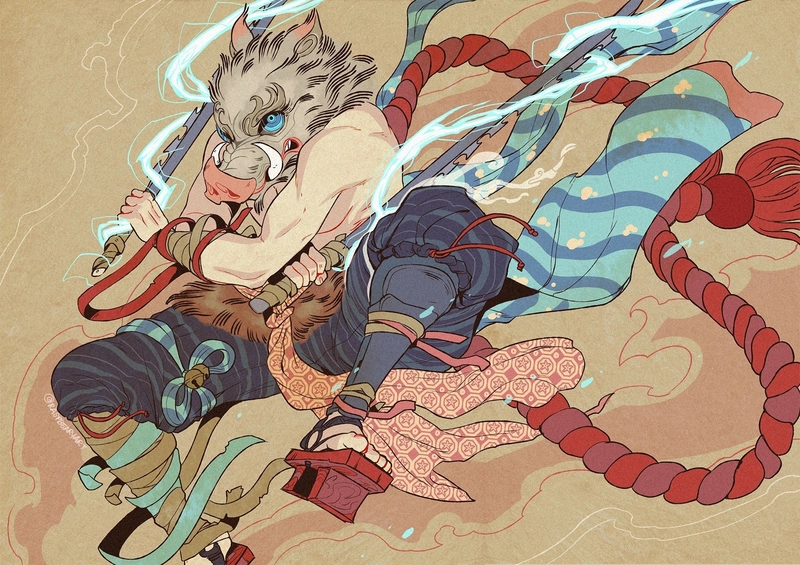 hình ảnh Inosuke dễ thương