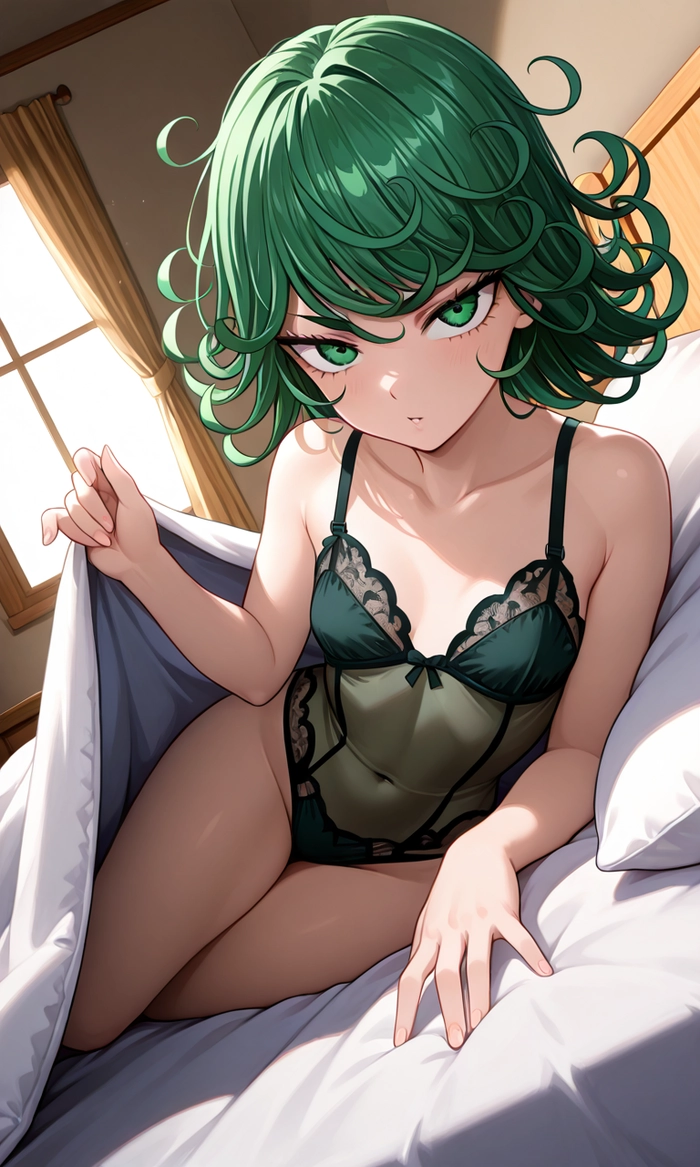 hình ảnh Tatsumaki mặc đồ ngủ