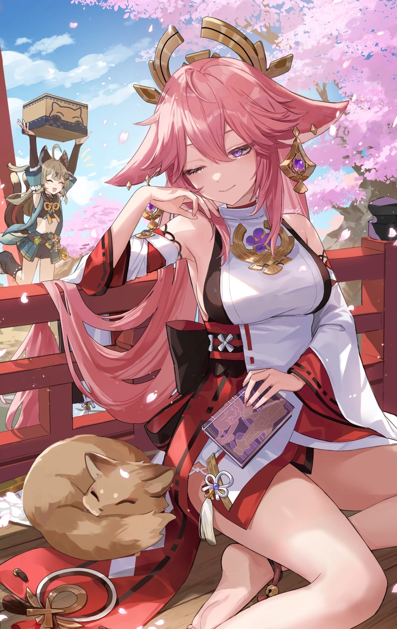 hình ảnh Yae Miko anime