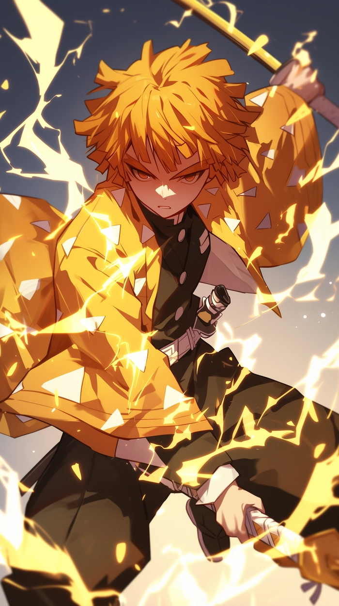 hình ảnh Zenitsu dễ thương