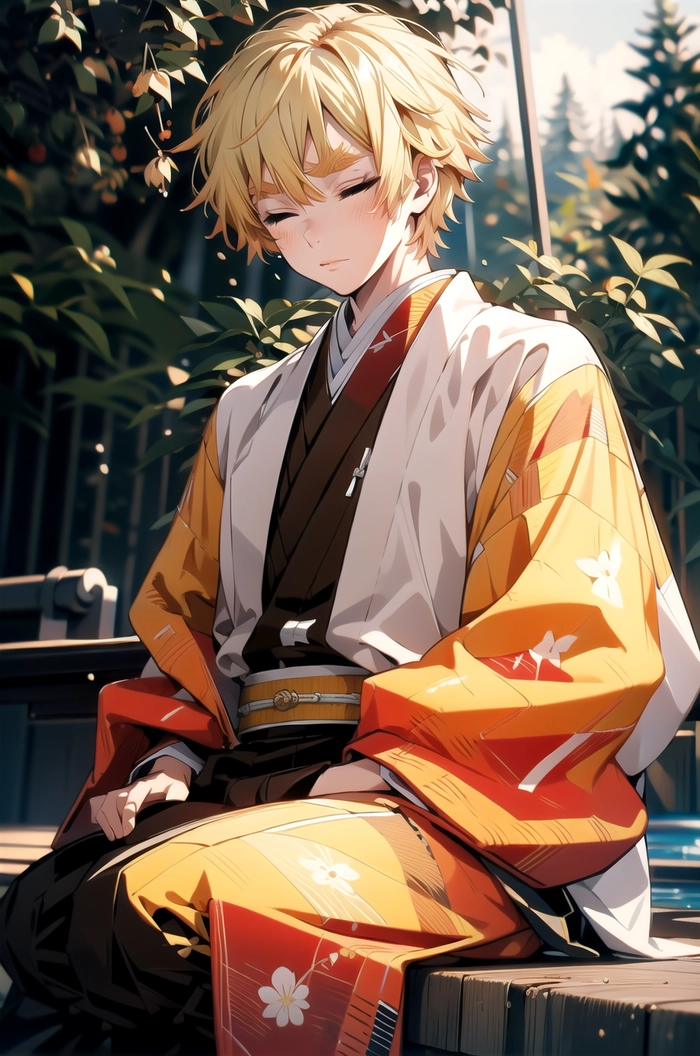 hình ảnh Zenitsu hoạt hình